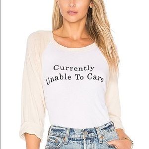 Wildfox “Currently Unable To Care” Tee